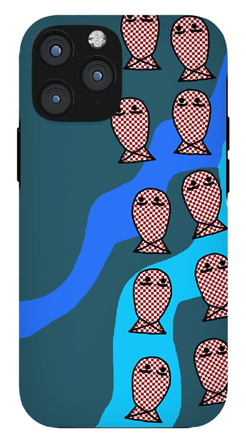 Checkered Fishies - Phone Case