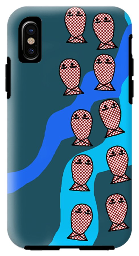Checkered Fishies - Phone Case