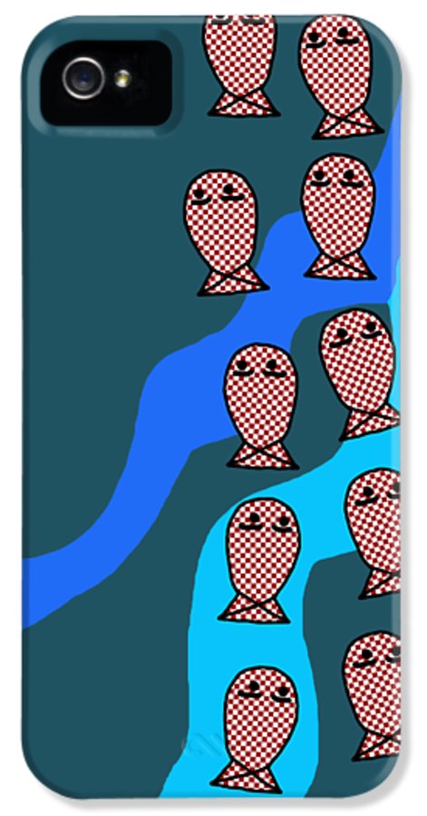 Checkered Fishies - Phone Case