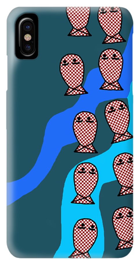 Checkered Fishies - Phone Case