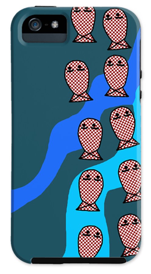 Checkered Fishies - Phone Case