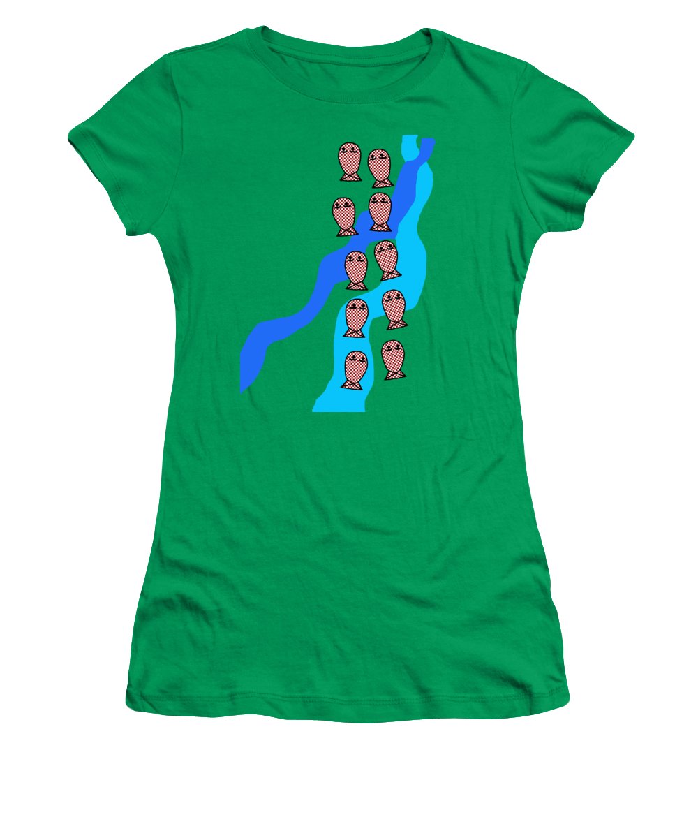 Checkered Fishies - Women's T-Shirt