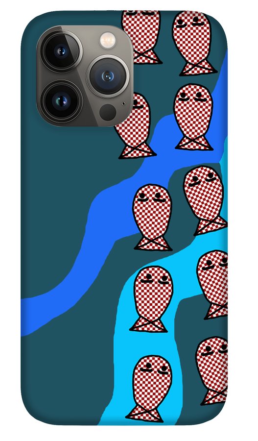 Checkered Fishies - Phone Case