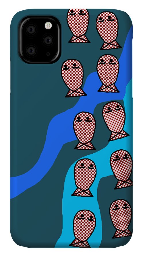 Checkered Fishies - Phone Case