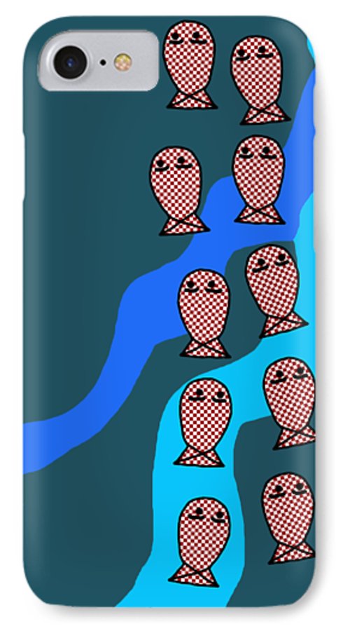 Checkered Fishies - Phone Case