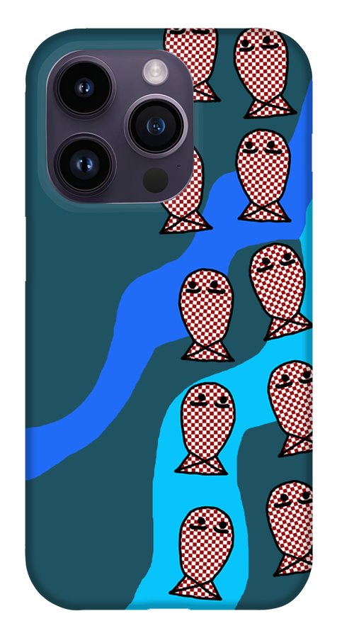 Checkered Fishies - Phone Case