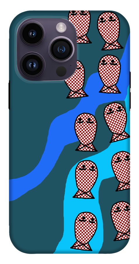 Checkered Fishies - Phone Case