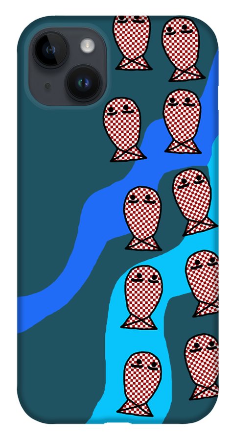 Checkered Fishies - Phone Case