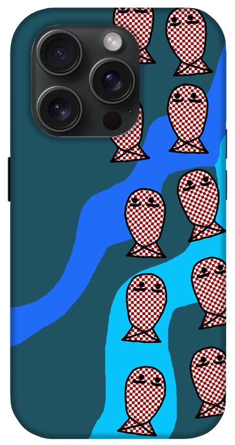 Checkered Fishies - Phone Case