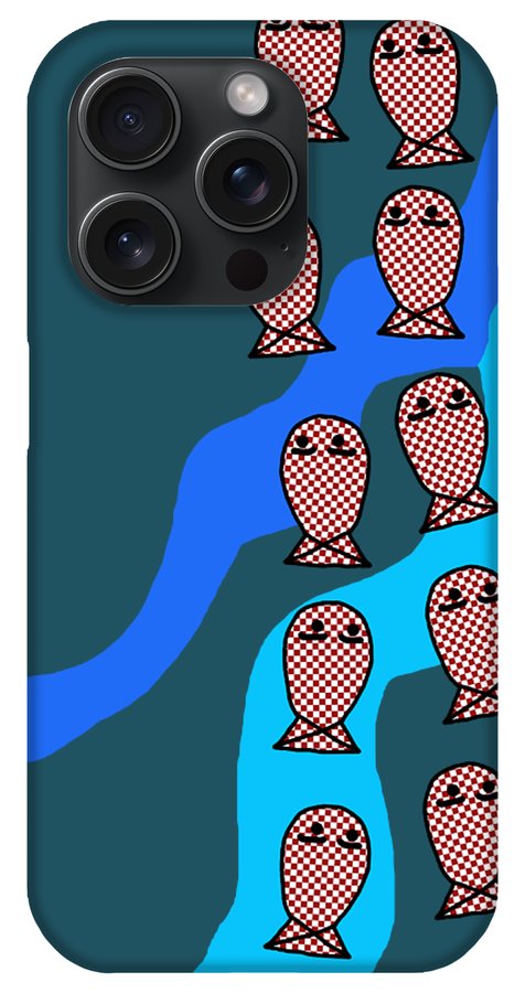 Checkered Fishies - Phone Case