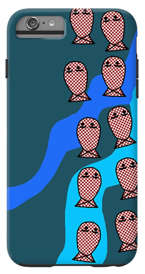 Checkered Fishies - Phone Case
