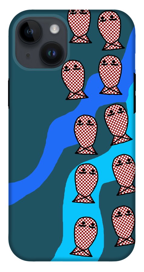 Checkered Fishies - Phone Case