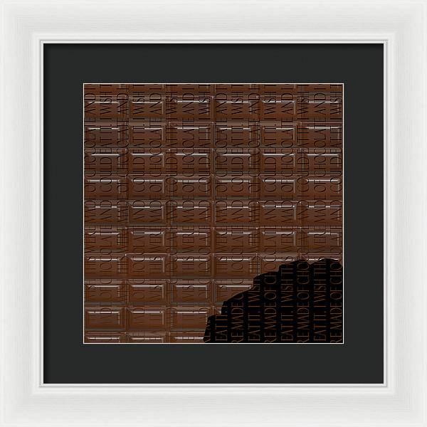 Chocolate Bar - Framed Print
