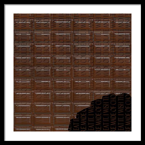 Chocolate Bar - Framed Print