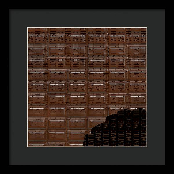 Chocolate Bar - Framed Print