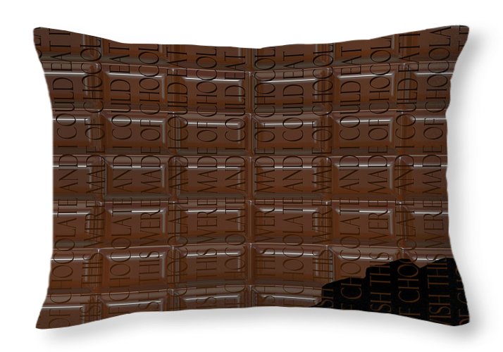 Chocolate Bar - Throw Pillow