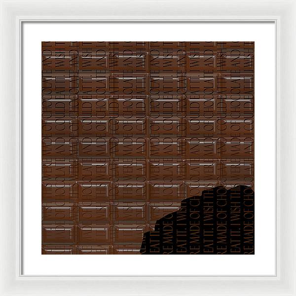 Chocolate Bar - Framed Print