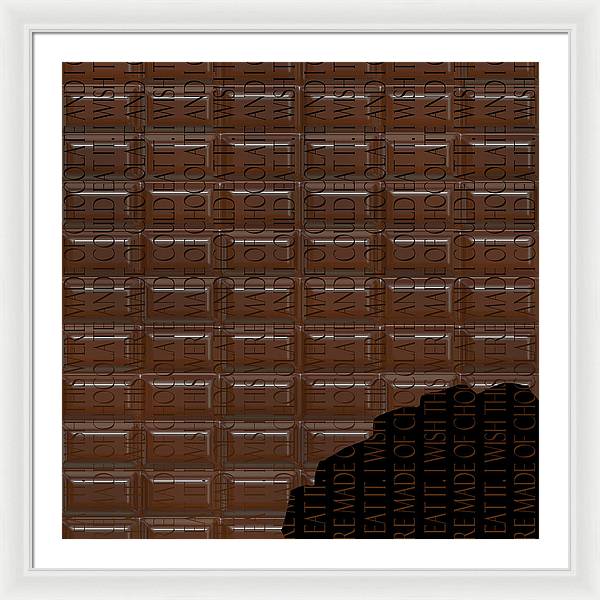 Chocolate Bar - Framed Print