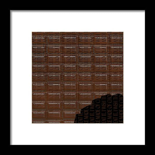 Chocolate Bar - Framed Print