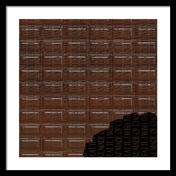Chocolate Bar - Framed Print