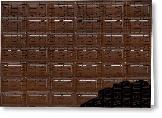 Chocolate Bar - Greeting Card