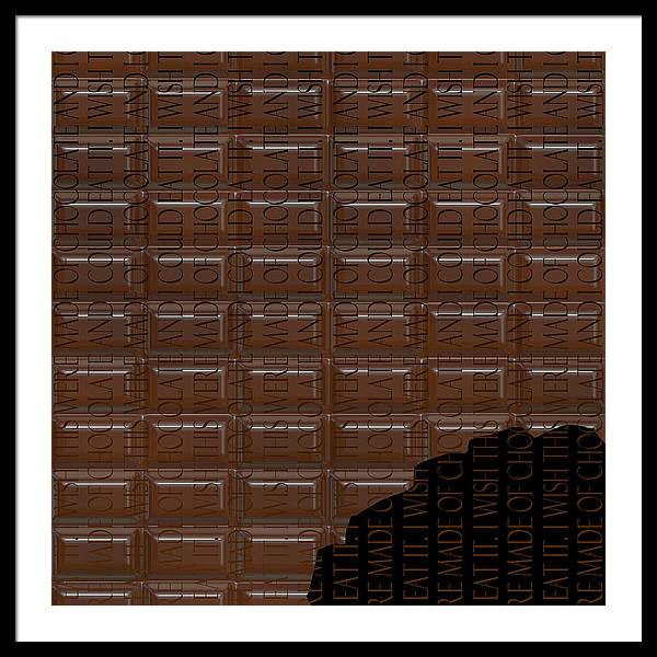 Chocolate Bar - Framed Print