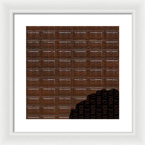 Chocolate Bar - Framed Print
