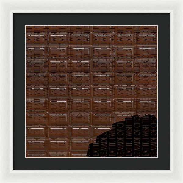 Chocolate Bar - Framed Print