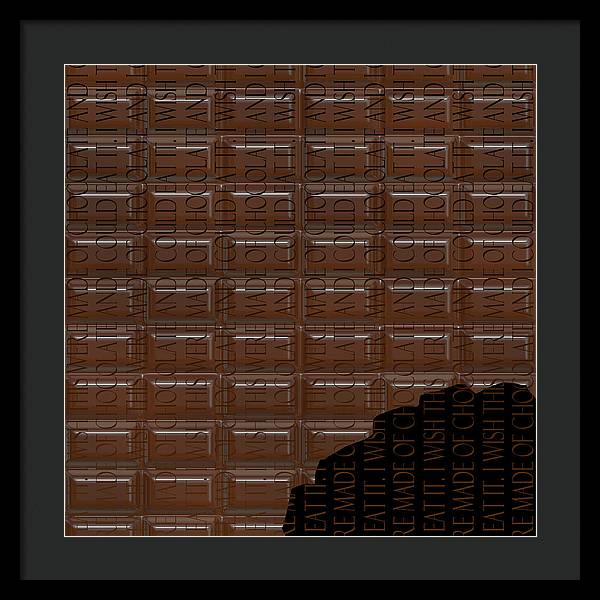 Chocolate Bar - Framed Print