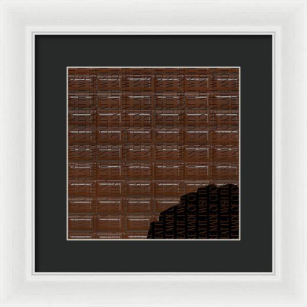 Chocolate Bar - Framed Print