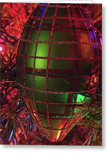 Christmas Plaid Ornament - Greeting Card