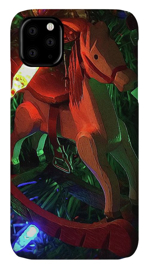 Christmas Rocking Horse - Phone Case
