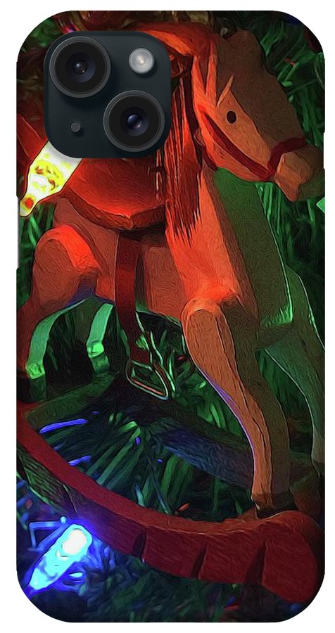 Christmas Rocking Horse - Phone Case