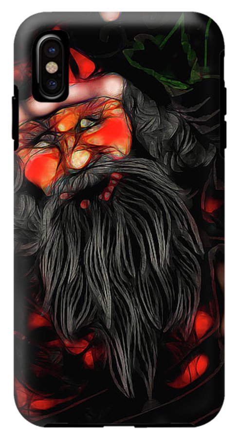 Christmas Santa Drawing - Phone Case