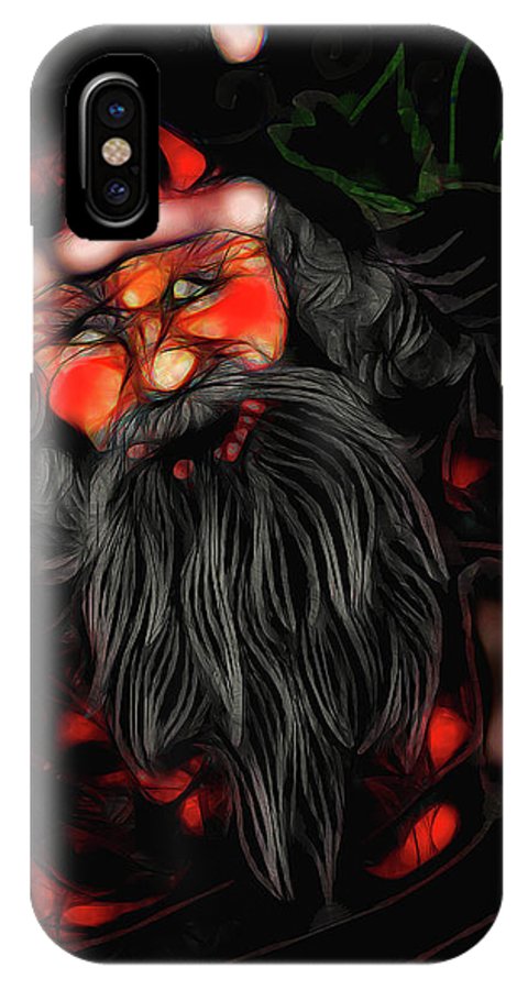 Christmas Santa Drawing - Phone Case