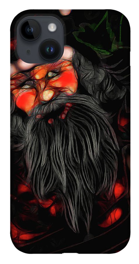 Christmas Santa Drawing - Phone Case