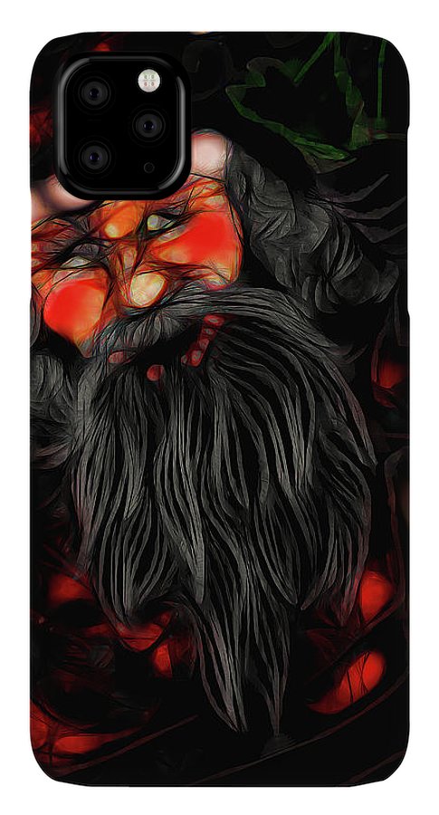 Christmas Santa Drawing - Phone Case