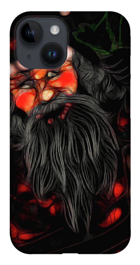 Christmas Santa Drawing - Phone Case