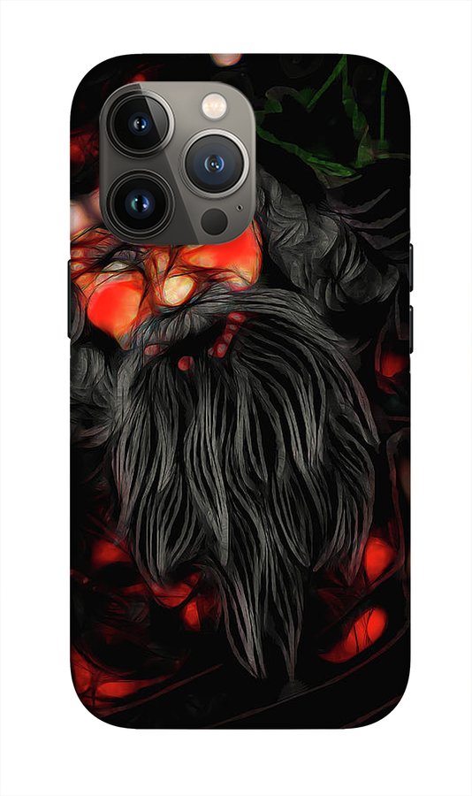 Christmas Santa Drawing - Phone Case