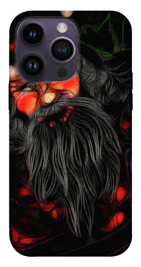 Christmas Santa Drawing - Phone Case