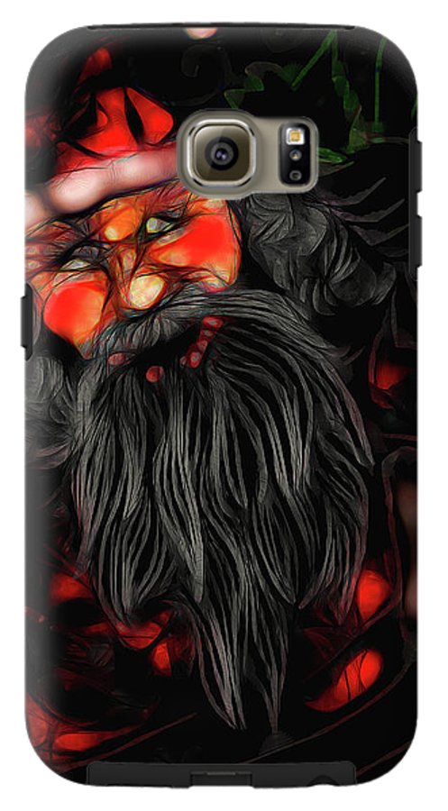 Christmas Santa Drawing - Phone Case