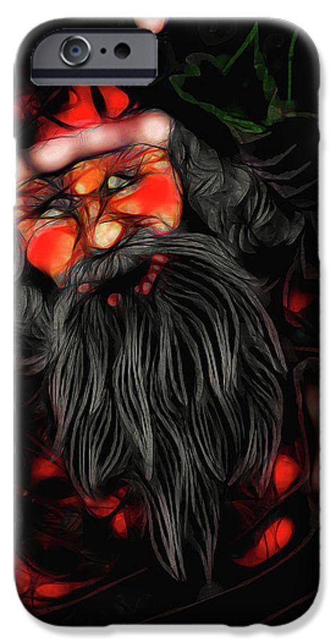 Christmas Santa Drawing - Phone Case