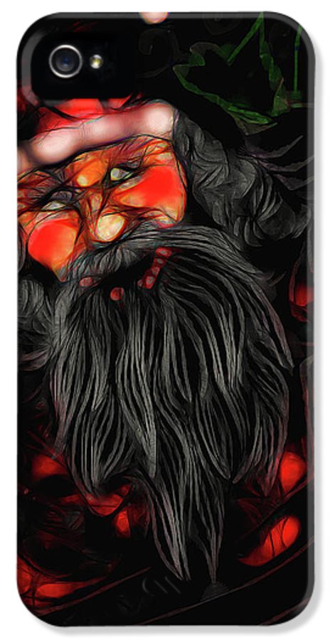 Christmas Santa Drawing - Phone Case