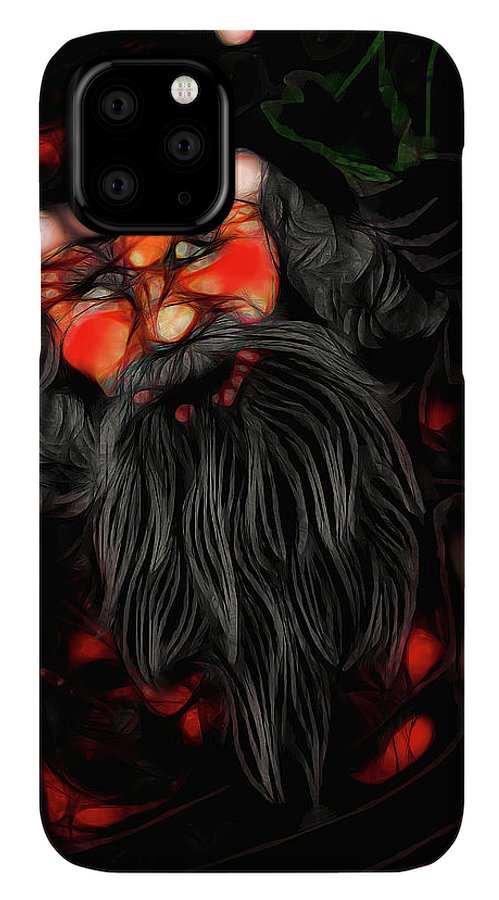 Christmas Santa Drawing - Phone Case