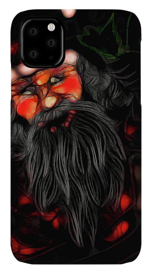 Christmas Santa Drawing - Phone Case