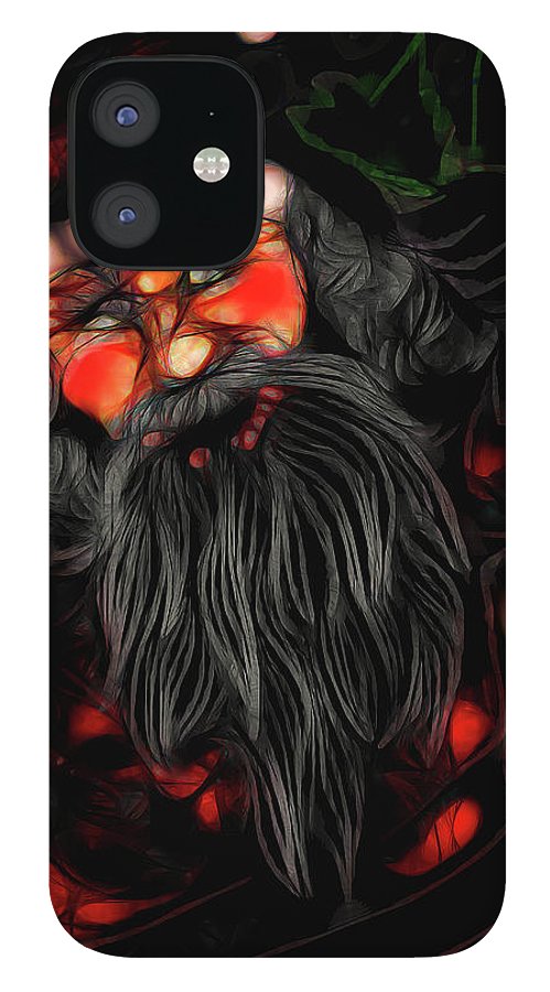 Christmas Santa Drawing - Phone Case
