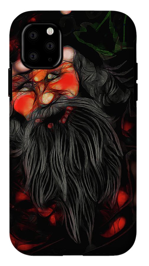 Christmas Santa Drawing - Phone Case