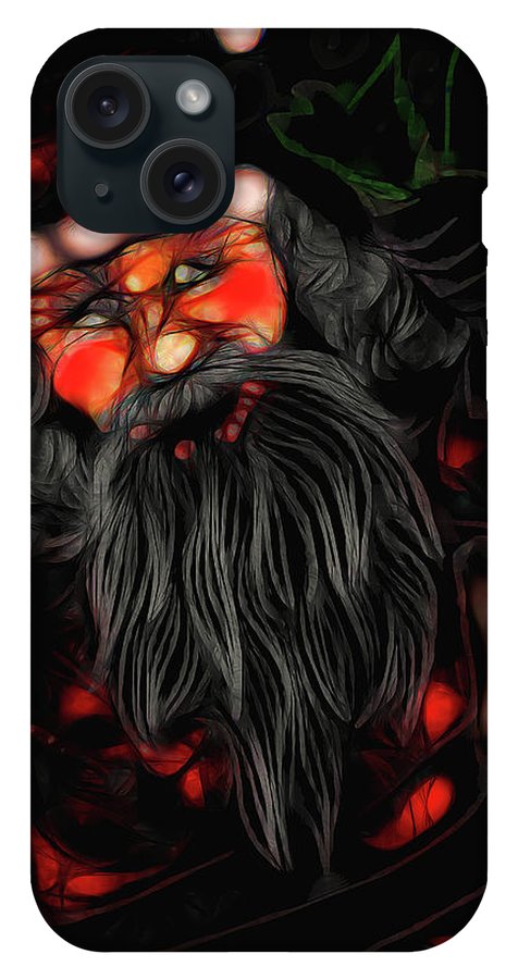 Christmas Santa Drawing - Phone Case