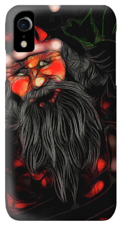Christmas Santa Drawing - Phone Case