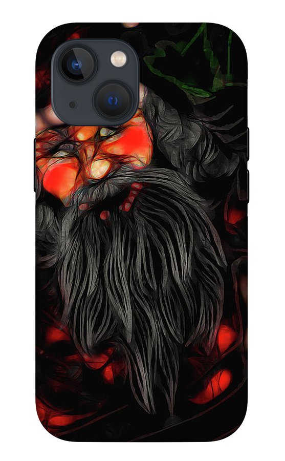 Christmas Santa Drawing - Phone Case